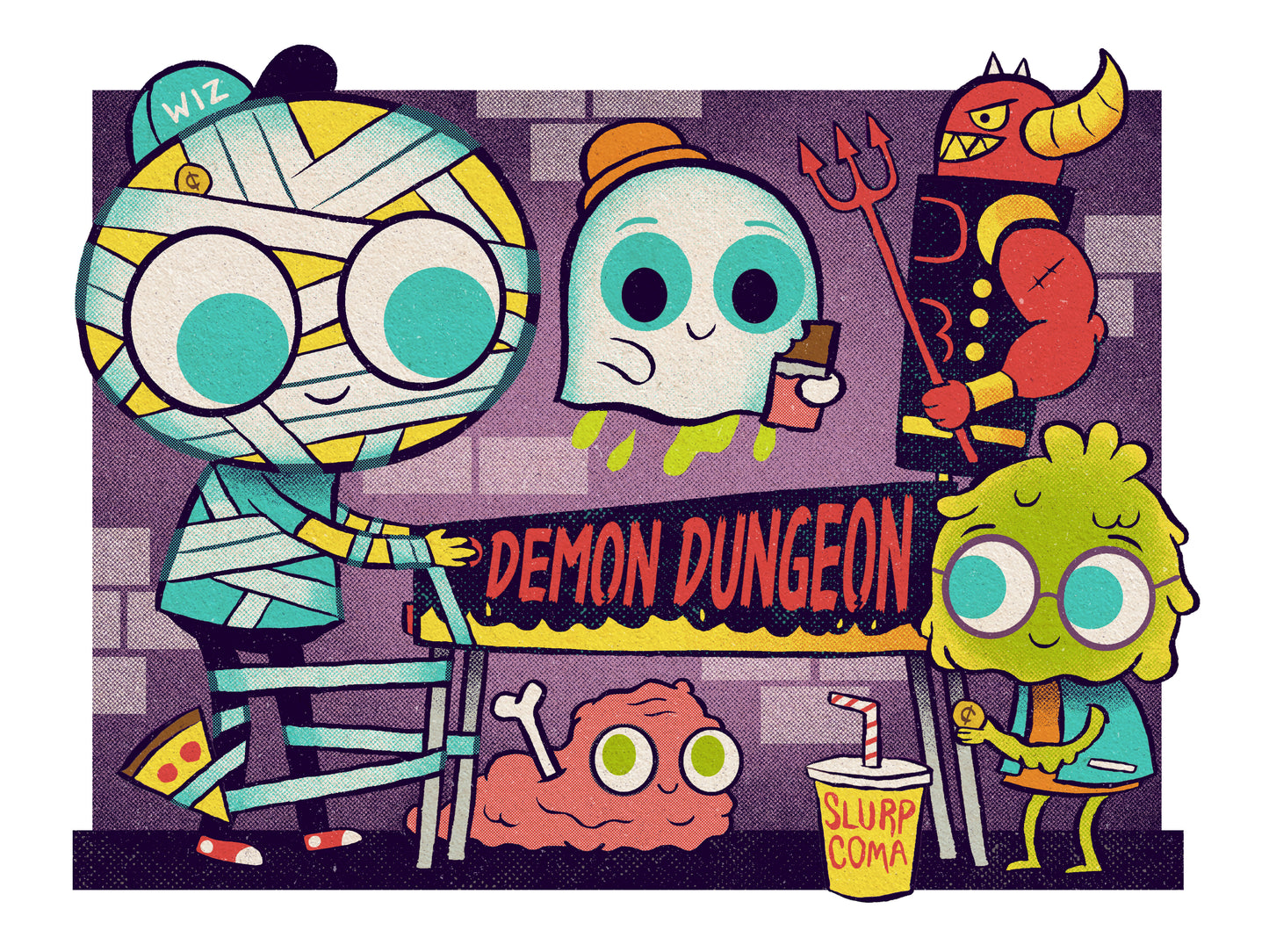 "Demon Dungeon" 12 x 16 limited edition poster print