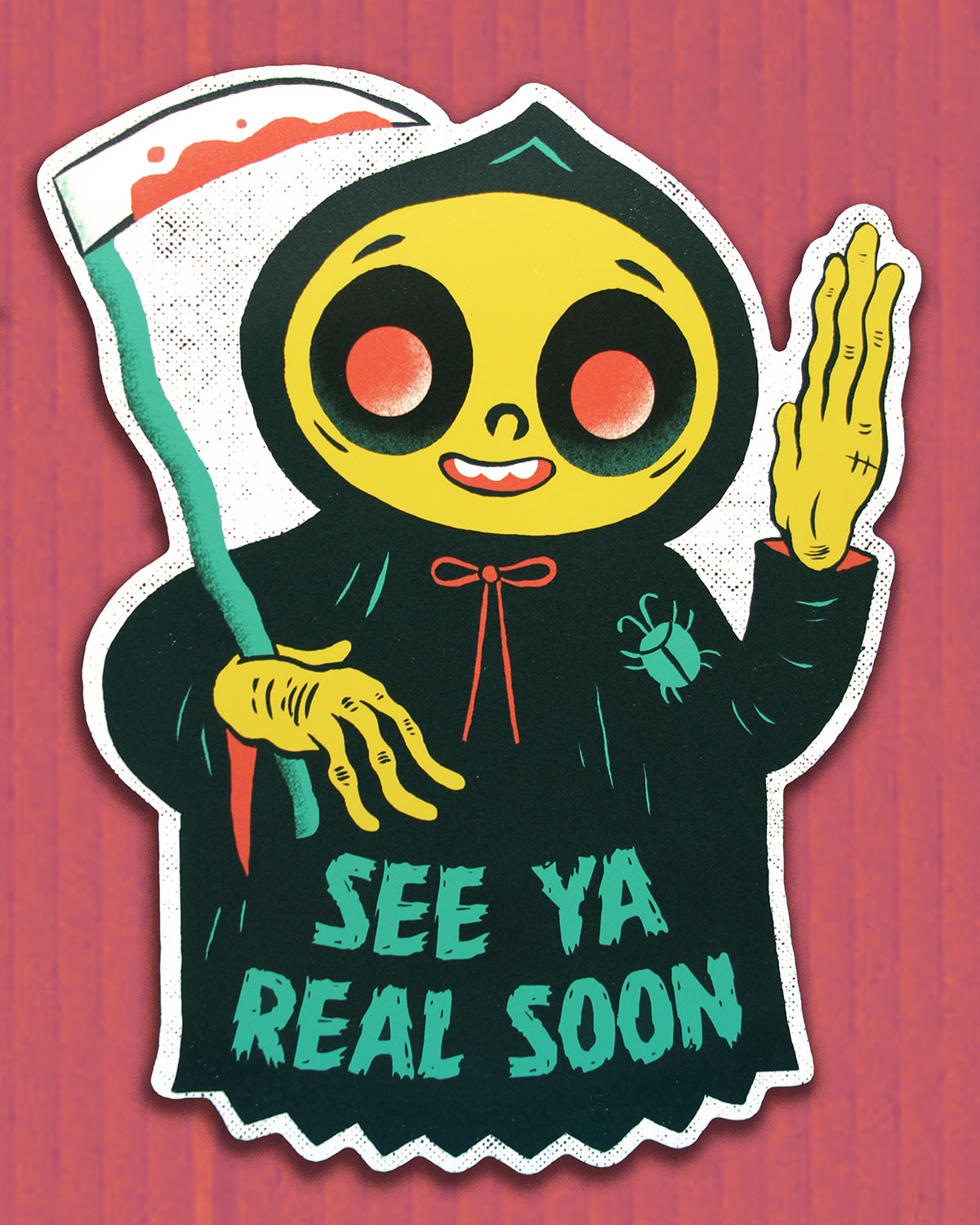 "See Ya Soon" cutout print