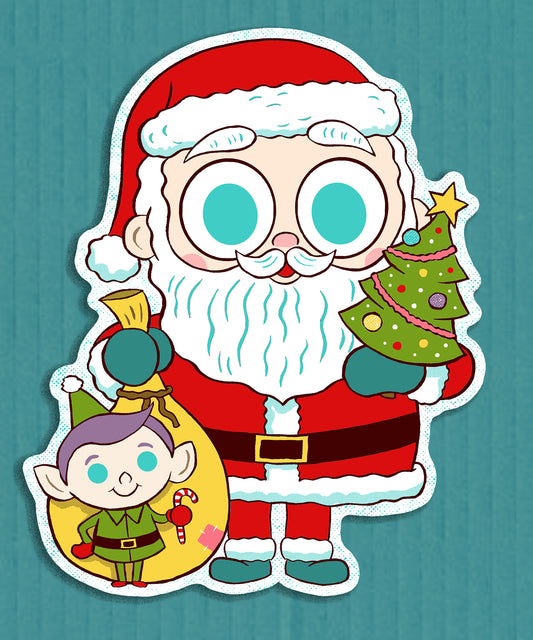 "Santa Claus" cutout print
