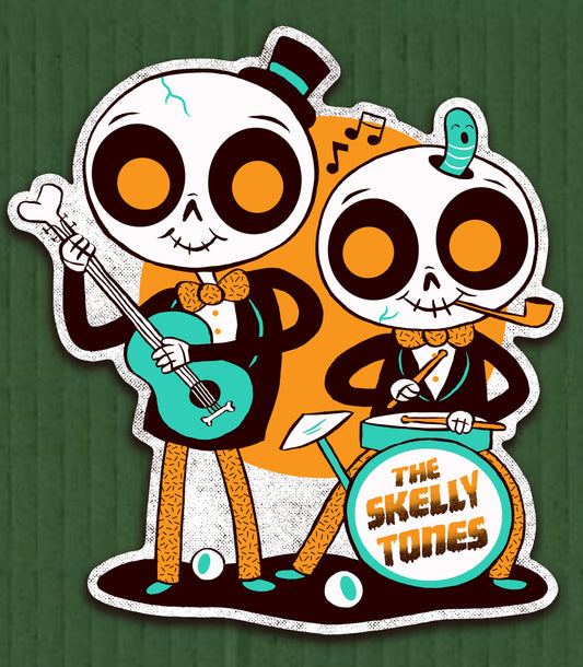 "Skelly Tones" cutout print