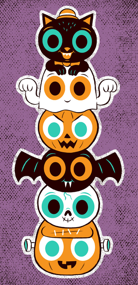 "Spooky Stack" cutout print
