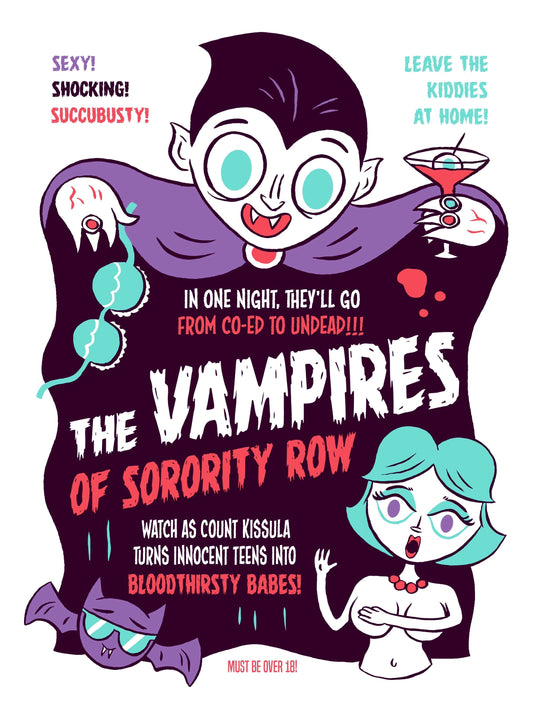 "The Vampires of Sorority Row" 12 X 16 poster